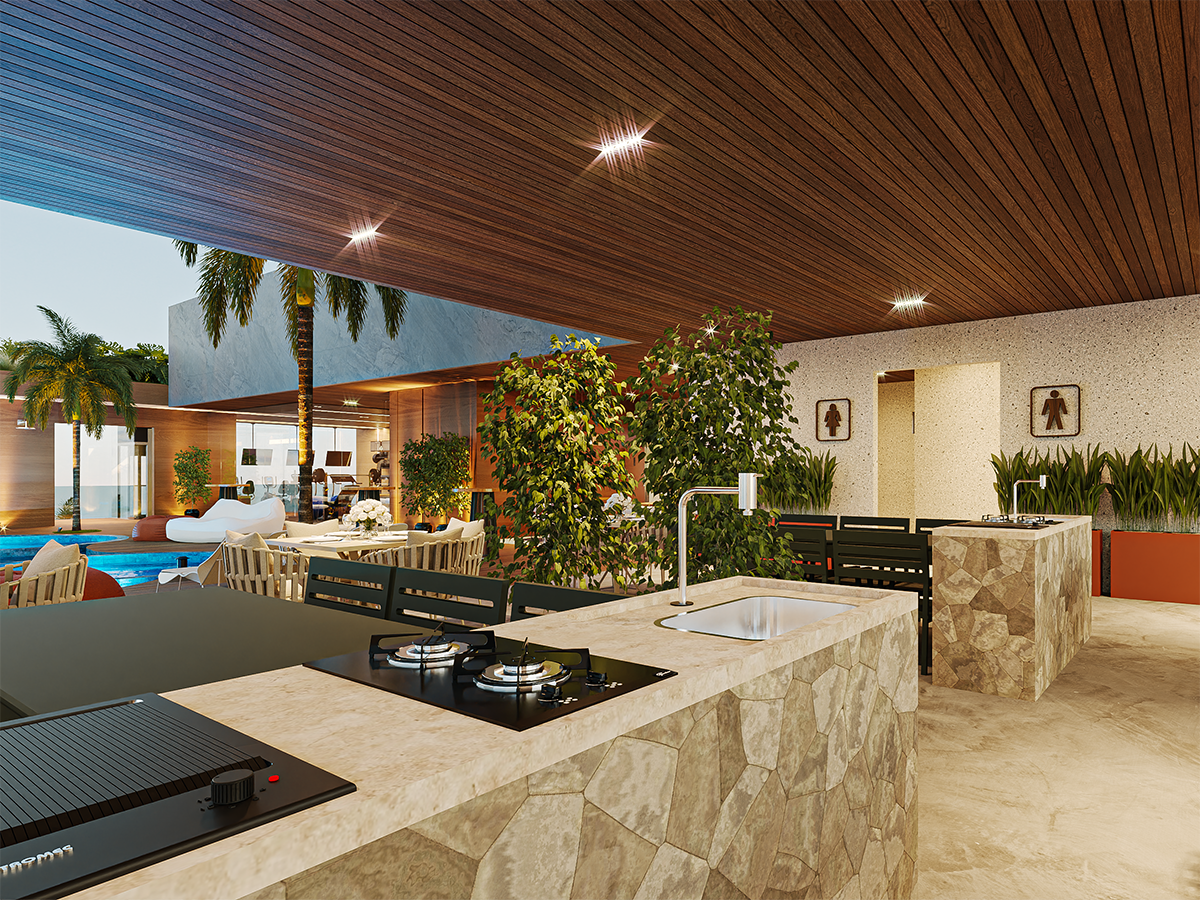 Áreas de convivência Allure Beach Prime
